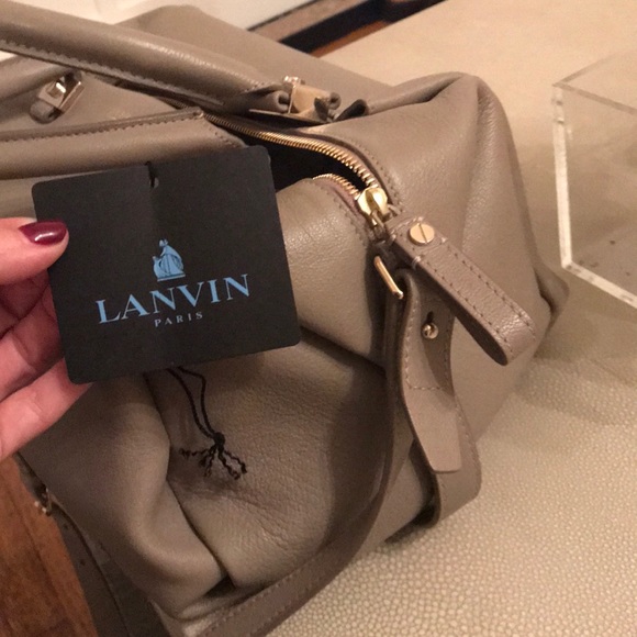 Lanvin Trilogy Taupe Satchel - Never Worn